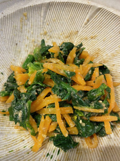 ほうれん草の胡麻味噌和え-レシピのメイン写真