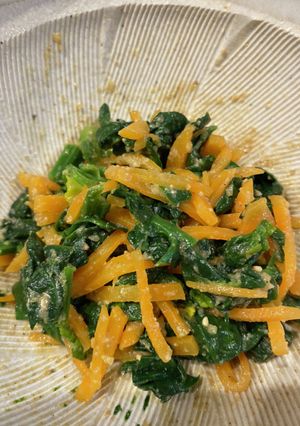 ほうれん草の胡麻味噌和え-レシピのメイン写真