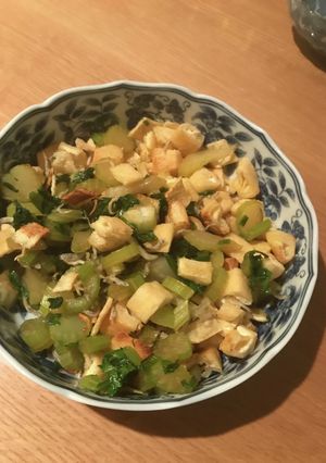 セロリと油揚げの炒め和え-レシピのメイン写真
