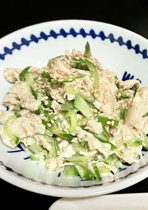 ささみきゅうりの棒棒鶏風サラダ-レシピのメイン写真
