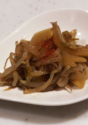 モヤシと沢庵で簡単一品おかず！-レシピのメイン写真