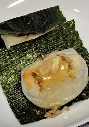 焼いてかけて巻くだけの簡単粉末だしおもち-レシピのメイン写真