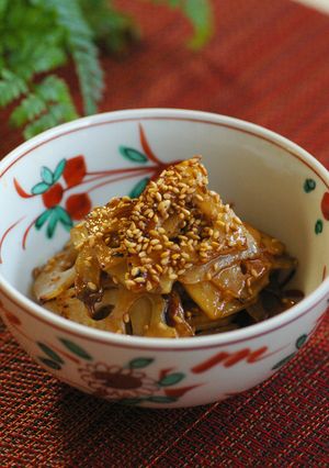 蓮根の甘辛シャキシャキ炒め-レシピのメイン写真