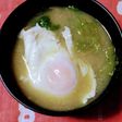 包丁要らず レタスと落とし卵のお味噌汁