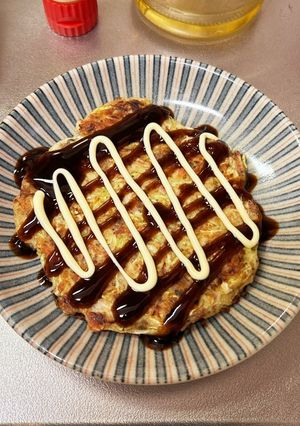 納豆お好み焼き-レシピのメイン写真