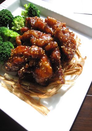 とりからとぴらぴら根菜の甘酢醤油がらめ-レシピのメイン写真