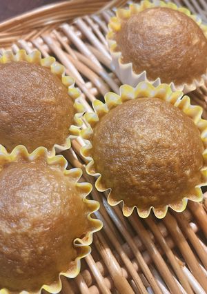*米粉のもちもち黒糖蒸しパン*-レシピのメイン写真