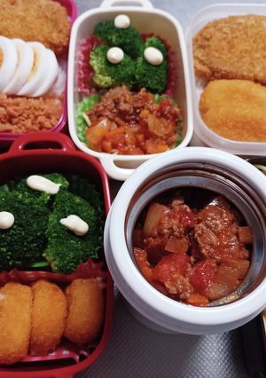 高校生息子、旦那、娘弁当(11/14)-レシピのメイン写真