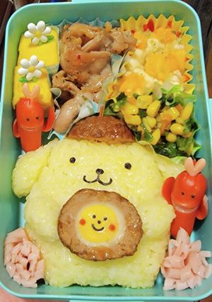 ポムポムプリンおにぎり弁当!②-レシピのメイン写真