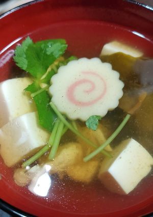 ささ身と豆腐のお吸い物-レシピのメイン写真