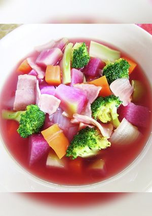 紅芯大根のスープ-レシピのメイン写真