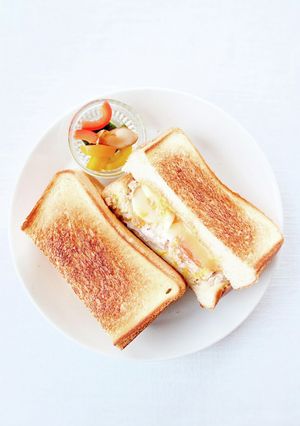 フライパンでホットサンド【ツナメルト】-レシピのメイン写真