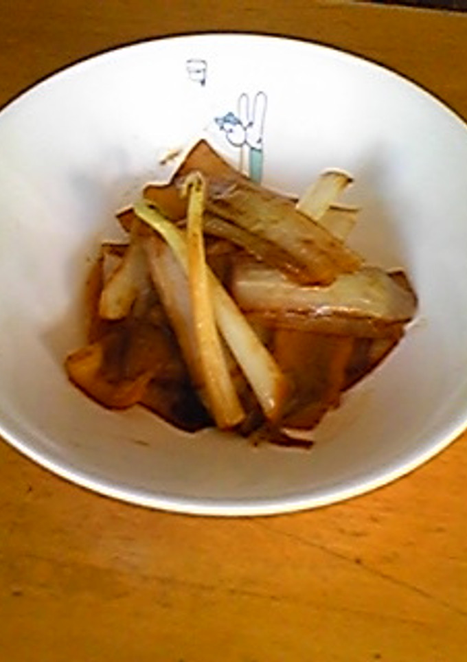 まかない料理　ウドの皮だけきんぴら-レシピのメイン写真