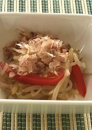 赤ピーマンともやしのおひたし（透析食）-レシピのメイン写真