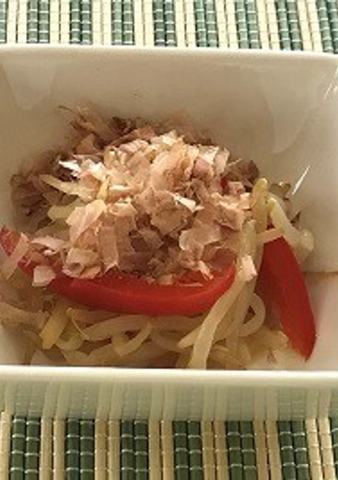赤ピーマンともやしのおひたし（透析食）-レシピのメイン写真