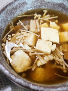 えのきと豆腐のとろろ昆布スープ-レシピのメイン写真