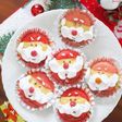 クリスマスに♡サンタのカップケーキ