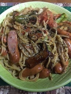 スパゲティ・カマンベール・アヒージョ-レシピのメイン写真