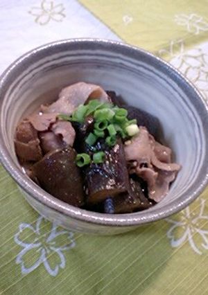 ナスと豚肉の炒め煮-レシピのメイン写真