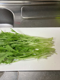 水菜保存〜使うまで(洗い方),-レシピのメイン写真