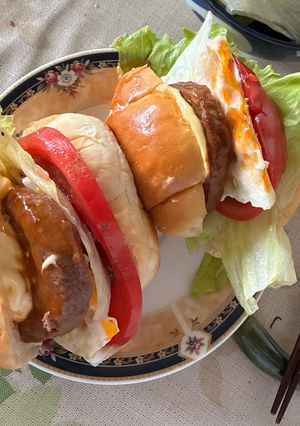 簡単　テリヤキバーガー　なんちゃってモス-レシピのメイン写真