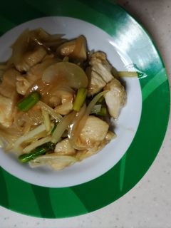 玉葱と鶏むねの照り焼き炒め-レシピのメイン写真