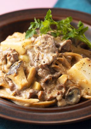 牛肉とお餅のフリカッセ-レシピのメイン写真