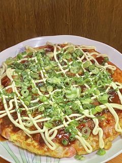 白菜で魚肉ソーセージのお好み焼き-レシピのメイン写真