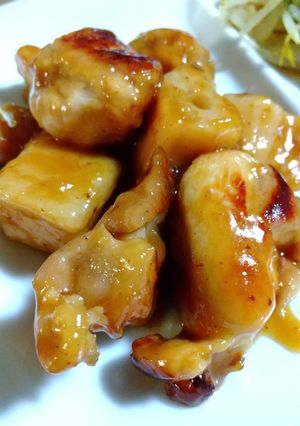もろみ調味液で鶏と蓮根甘辛焼き-レシピのメイン写真