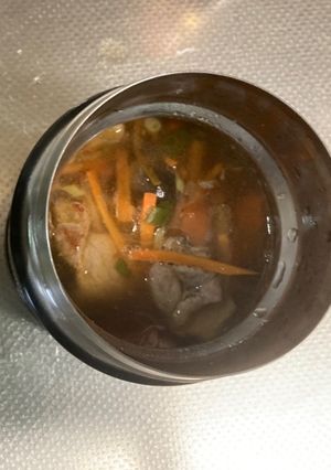 春雨のスープ 保温ジャー-レシピのメイン写真