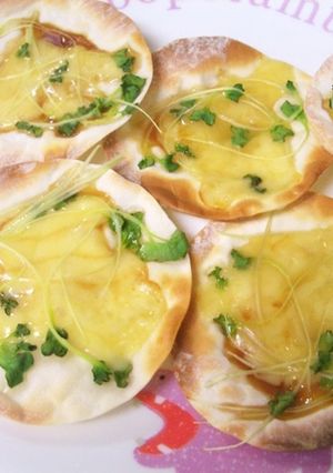 餃子の皮で簡単おつまみ　～チーズ焼き～　-レシピのメイン写真