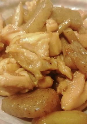 ★醤油は最後★鶏肉とごぼうの炒め煮-レシピのメイン写真
