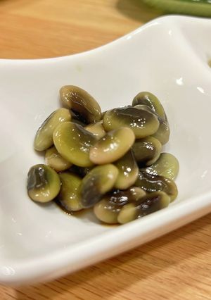 味どうらくの里で!鞍掛豆のおひたし-レシピのメイン写真