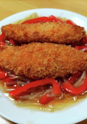 白身魚フライのもやしあんかけ-レシピのメイン写真