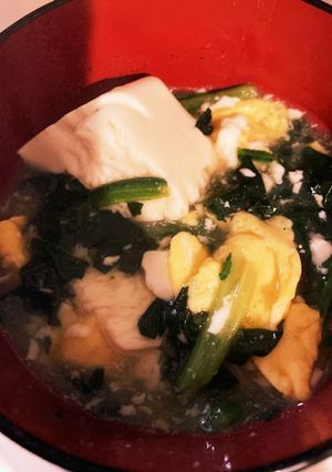 ほうれん草とふわとろ卵のとろみ豆腐-レシピのメイン写真