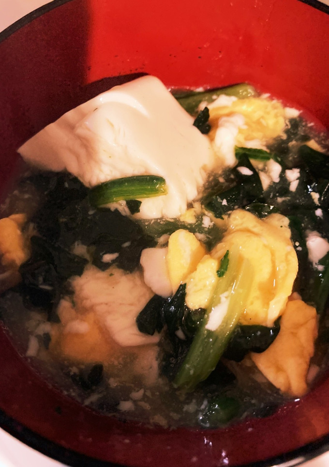ほうれん草とふわとろ卵のとろみ豆腐-レシピのメイン写真
