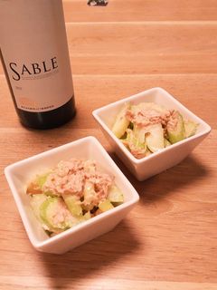 ワインに合う♪セロリとツナのサラダ-レシピのメイン写真