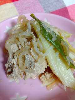 真子と糸こんにゃく、ネギの煮物-レシピのメイン写真