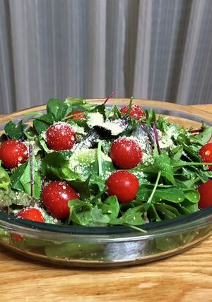 ベビーリーフとプチトマトのスノーサラダ-レシピのメイン写真