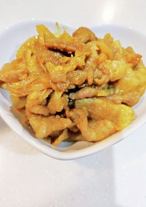 もろみ調味液で柔らか豚こま肉のカレー炒め-レシピのメイン写真