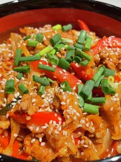 旨辛!豚ひき肉とキムチの野菜炒め-レシピのメイン写真