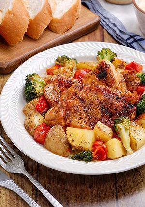 チキンとじゃがいものオーブン焼き-レシピのメイン写真