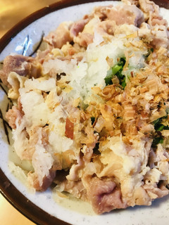 乾麺●豚しゃぶ&菊菜のぶっかけ風うどん-レシピのメイン写真