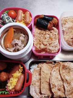 高校生息子、旦那、娘弁当(11/15)-レシピのメイン写真