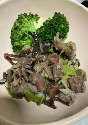つけ置き焼くだけ♡砂肝ねぎまみれ！-レシピのメイン写真