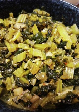 大根葉の味噌炒め-レシピのメイン写真