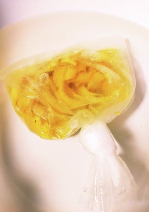 お風呂に柚子皮バッグ-レシピのメイン写真