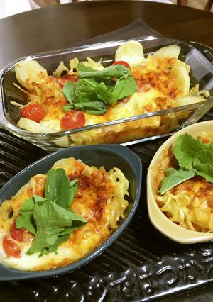 ポテトグラタン♡３種のチーズ★パスタin-レシピのメイン写真