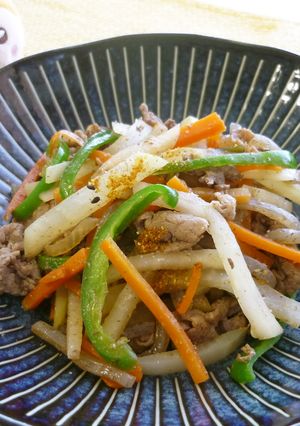 大根と牛肉の炒め物-レシピのメイン写真