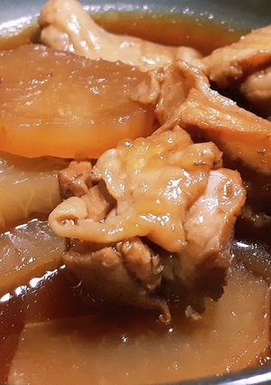無農薬野菜・大根と鶏肉の味染み煮-レシピのメイン写真